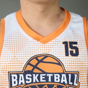 Camiseta de baloncesto reversible personalizada, uniforme de malla transpirable de secado rápido con impresión por sublimación, precio competitivo - Product Image 2