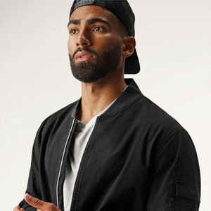 Blouson d'aviateur tendance pour hommes avec fermeture à glissière Veste légère, élégante et décontractée pour le printemps et l'automne Vêtements d'extérieur à la mode - Product Image 6