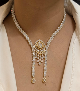 Collar de circonia cúbica para mujer en oro de primera calidad, collar ligero en tonos dorados, joyería minimalista elegante, ropa de oficina - Product Image 2