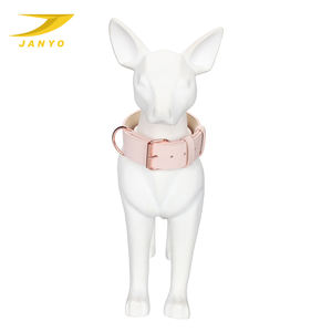 <span class=keywords><strong>Collar</strong></span> de perro de cuero rosa de diseño de moda de alta calidad - Product Image 6