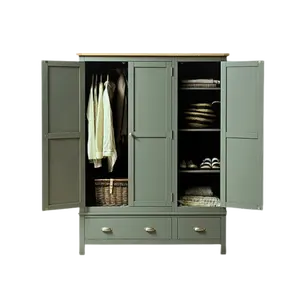 Best Quality Baby Wardrobe Wooden Wooden Wardrobe Bedroom Furniture Many Drawers Manufacturer From Vietnam