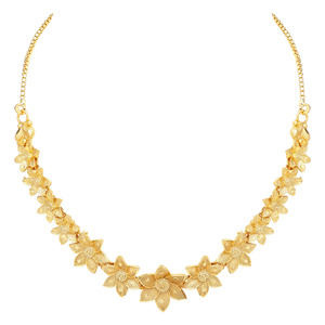 Traditional Gold Plated Necklace Fashionable Costume Jewelry Copper Brass Chapado <b>for</b> <b>Wedding</b> Manufactured Oro Laminado - Product Image 3