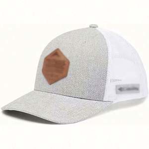 Gorra de béisbol de algodón con malla bordada personalizada para hombre, estilo moderno, tipo trucker con cierre a presión. - Product Image 6