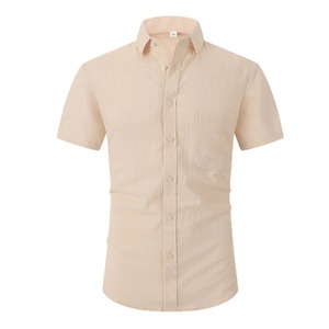 Vente en gros de chemises personnalisées respirantes 100% coton Design élégant Chemises pour hommes Top Trending Chemises décontractées à col montant - Product Image 3