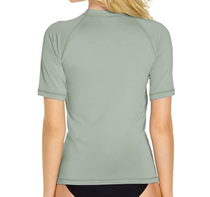 Camiseta de Compresión Deportiva de Manga Corta para Mujer, Personalizada con Sublimación, Color Pizarra, para Entrenamiento en Gimnasio - Product Image 2
