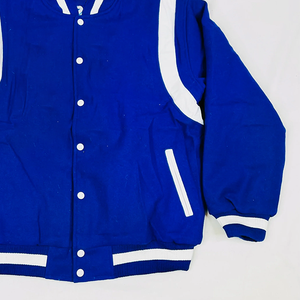 Veste bomber bleue HULKGRIP SPORTS pour homme, design classique haut de gamme, style athlétique intemporel, imperméable, coupe-vent, réversible - Product Image 4