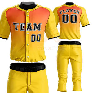 Tenue de baseball respirante pour l'entraînement, fabriquée en usine, nouvelle collection, dernier design, couleurs et tailles personnalisables - Product Image 2