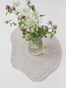 Klassisches Holzmaserung-Design Umweltfreundliche Anpassbare Filzuntersetzer Mehrzweck-Tischset Untersetzer Blumentopf-Unterlage Lasergravierte Linien - Product Image 5