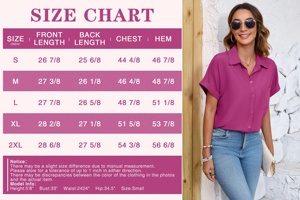 Chemise d'été pour homme à manches courtes, décontractée, résistante aux plis, coupe ajustée, couleur unie, grande taille - Product Image 5