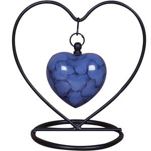 Urna de cremación de recuerdo en forma de corazón única para cenizas humanas hecha a mano en latón y urna de entierro de recuerdo grabada a mano en casa - Product Image 5