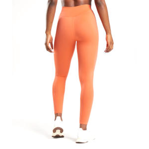 Leggings de compression sans couture taille haute OEM pour femmes 100% coton respirant conception d'impression personnalisée pour adultes jeunes filles - Product Image 3