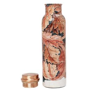Eco-Friendly Designer Printed Copper <b>Water</b> <b>Bottle</b> <b>Metal</b> Drinking Accessory Lid Trusted Supplier for Special Occasions Drinkware - Product Image 1