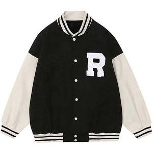 Fabricant de vêtements en gros Vestes universitaires à broderie personnalisables pour hommes Streetwear College Baseball Jacket pour hommes - Product Image 2