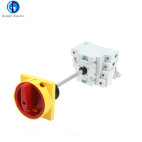 Sectionneurs de commutateur d'isolateur cc PV 1000V 32A 4 phases inverseur marche-arrêt à 2 positions avec panneau de cadenas et fonction rotative