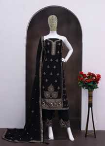 ชุดซาลวาร์จากนักออกแบบขายดีเครื่องแต่งกายประจำชาติอินเดียสำหรับงานเลี้ยงสังสรรค์ในครอบครัวหรืองานเลี้ยง - Product Image 3