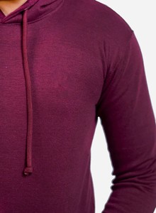 Sweat à capuche décontracté 100% coton polaire de haute qualité pour hommes sweats à capuche lourds sweat-shirt unisexe Logo personnalisé - Product Image 3
