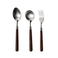 Ensemble de couverts de table 5 pièces en acier inoxydable, style américain moderne, écologique, pour fêtes, hôtels et usage domestique (vente en gros)