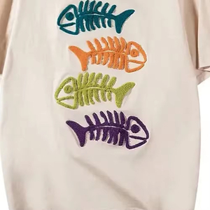 Camisetas tejidas para hombre con el último parche bordado hecho en Pakistán Material de poliéster/algodón Moda sostenible - Product Image 3