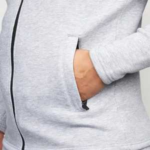 Ensemble survêtement et sweat à capuche en molleton français de haute qualité avec logo personnalisé, broderie, fermeture éclair, sweat à capuche délavé à l'acide - Product Image 4