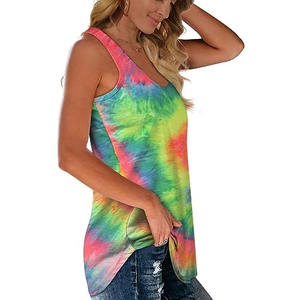 Best Price Women's Summer <b>Tank</b> <b>Tops</b> Casual Solid Print Pattern Quick Dry Direct Factory Breathable Jersey <b>Knitted</b> Custom Size - Product Image 3