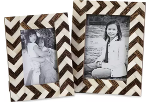 Article d'artisanat indien cadre Photo en bois fait à la main forme rectangulaire résine bois aspect luxe haute qualité par adresse artisanat - Product Image 5