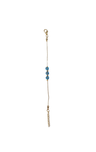 Bracelet en acier inoxydable plaqué pierres de zircon et perles d'imitation DAFNI BIG PAZAR - Cadeau tendance - Product Image 3