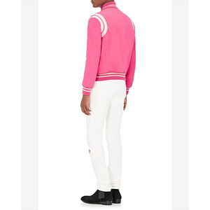 Veste bomber universitaire de baseball de qualité supérieure, à capuche, manches en toile, pour l'hiver - Product Image 4