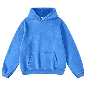 Mujeres Hombres Unisex Sudadera con capucha de gran tamaño Lavado ácido pesado 420 GSM 100% Algodón OEM Lavado ácido Jersey liso Sudaderas con capucha Sudadera - Product Image 5