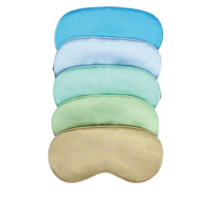 Masques de voyage en textile de maison en gros, avec sangle élastique réglable, en satin de soie doux, couleurs personnalisées, occultants, pour la méditation