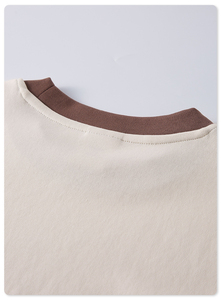 OEM personalizado mujer Crop Top cuello redondo manga corta Ringer Tee Slim Fit camiseta transpirable camisetas algodón camiseta Ringer Tee - Product Image 5