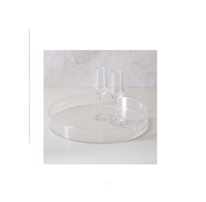 Factory Acrylic Jewelry Serving <b>Tray</b> <b>with</b> brass <b>handle</b> High Quality Acrylic Item Display <b>Tray</b> hot selling - Product Image 6
