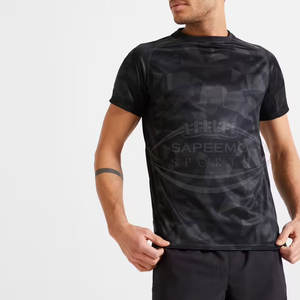 Camiseta Deportiva para Hombre, 100% Algodón, Transpirable, Ecológica, de Secado Rápido, Manga Corta, para Entrenamiento Físico y Actividades al Aire Libre - Product Image 2
