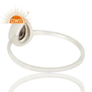 Anillo apilable de piedras preciosas de labradorita Natural de plata de ley fina más vendido, joyería para mujer, regalo para ella - Product Image 3