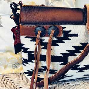 Bolso bandolera de diseño Floral para niñas de piel de vaca de alta calidad superventas, herramientas manuales, cierre de cremallera, borla de estilo Vintage - Product Image 4