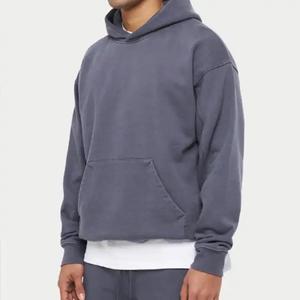 Sweats à capuche Hip Hop de luxe Sweat à capuche court pour homme Streetwear Sweat à capuche épais en coton surdimensionné Couleur mixte vierge 100% coton - Product Image 6