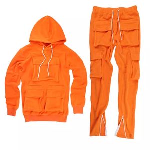 Wholesale Sports Casual <b>Plain</b> High Quality Custom logo Pullover Fleece <b>Tracksuit</b> - Product Image 4
