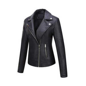 Chaqueta de cuero genuino personalizada de Invierno para mujer, logotipo de etiqueta privada, servicio ODM, el mejor Material, relleno de algodón, tejido procesado - Product Image 4