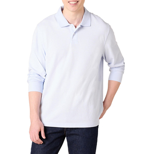Chemise à manches longues pour homme, tricotée, 100% coton, coupe décontractée, respirante, vêtements de sport de haute qualité - Product Image 1