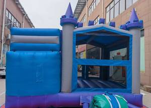 Structure gonflable commerciale de haute qualité en PVC avec toboggan et château rebondissant pour la location de fêtes d'enfants - Product Image 5