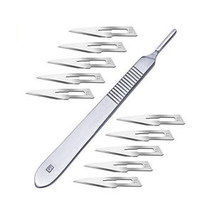 ชิ้นด้ามมีดผ่าตัดหมายเลข3ด้ามจับเดอร์มาสแตนเลสสำหรับใบมีดหมายเลข10 10R 11 12 13 14 15 15A และมีดผ่าตัด15C ด้าม - Product Image 5