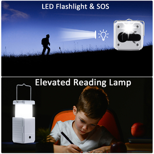 Lanterne de camping solaire à manivelle à torche LED ultra-lumineuse portable avec chargeur USB lampe de poche électronique pour les aventures en plein air - Product Image 4