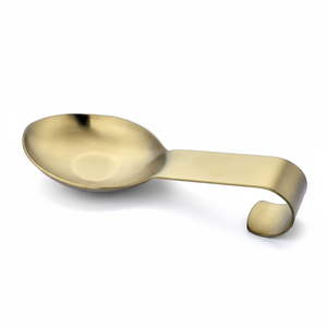 Spoon Rest <b>Kitchen</b> Tool With <b>Gold</b> Color Food Grade Spoon <b>Utensils</b> Holder Stainless Steel Modern Spoon Rest Holder - Product Image 1