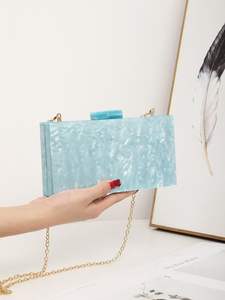 Sac à main en résine de luxe avec broderie en strass, bouton, fermeture éclair, logo, écologique, été, designer, haute qualité, meilleur prix - Product Image 5