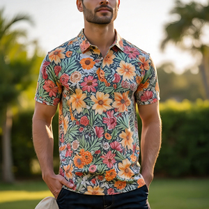 Polo de Sublimación para Hombre, Camisa de Alta Calidad con Cuello Vuelto, Estampado Personalizado, Polo de Golf para Hombre - Product Image 2