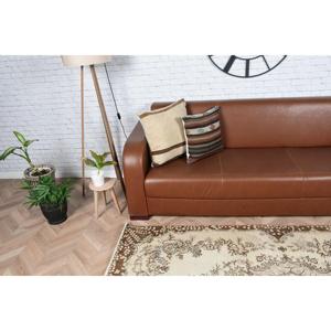 พรมวินเทจสไตล์ตุรกี ขนาด 3.5x6.9 ฟุต ลายสัตว์สีน้ำตาล - Product Image 3