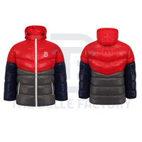 Vente en gros – Fabricant pakistanais – Blousons d'hiver pour hommes en toile imperméable, sur mesure, à col montant et matelassés – Haute qualité