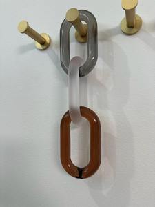 Chaîne décorative murale en résine époxy faite à la main, art d'intérieur moderne, chaîne décorative murale en résine époxy de luxe - Product Image 4