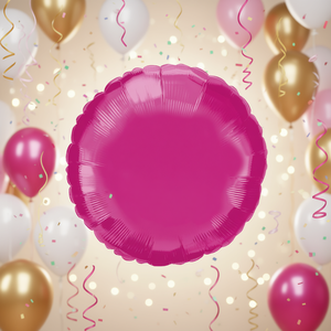 Globos Circulares Color Fucsia para Fiestas, R24, 60 cm, Bolsa de 12 Unidades - Product Image 2