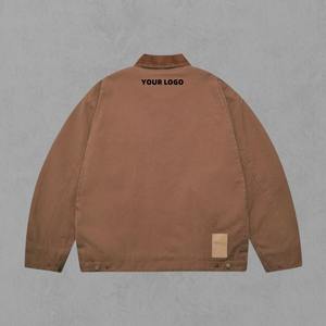 Veste pour hommes Veste d'hiver en toile personnalisée Veste décontractée respirante pour hommes Fabricant Vêtements de travail pour hommes Vestes en toile - Product Image 3