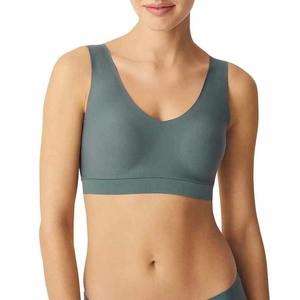 สปอร์ตบราผ้าสแปนเด็กซ์/ โพลีเอสเตอร์ระบายอากาศได้ดีมีโลโก้ด้านหน้าสำหรับยิมฟิตเนสไซส์ใหญ่พิเศษมีให้เลือกหลายสี2026 - Product Image 2